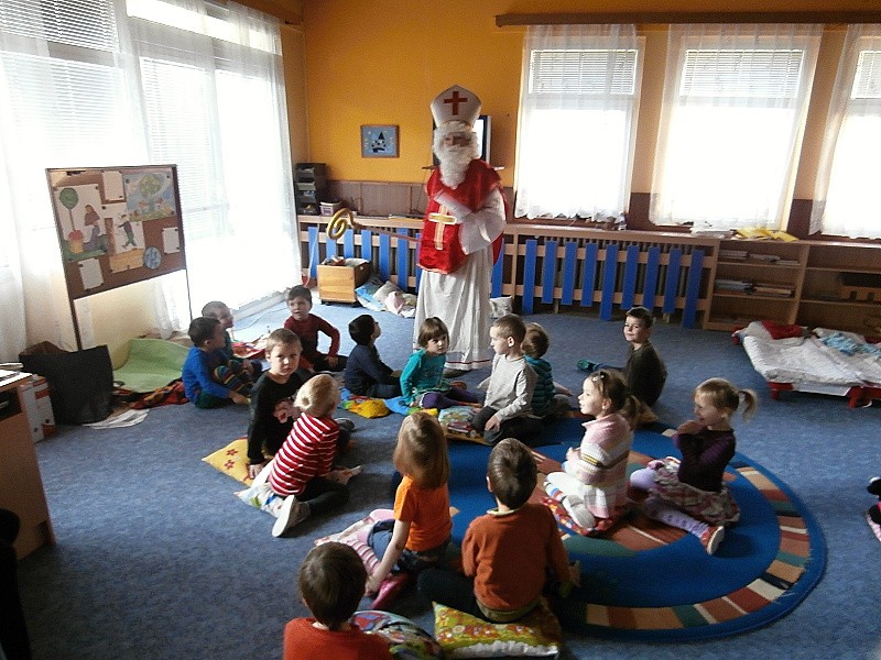 Nadílka Mikuláše, čerta a anděla