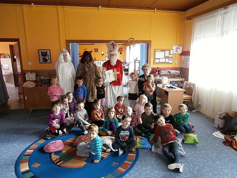 Nadílka Mikuláše, čerta a anděla